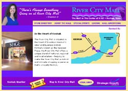 Retail mall management for the River City Mall in Keokuk, Iowa.